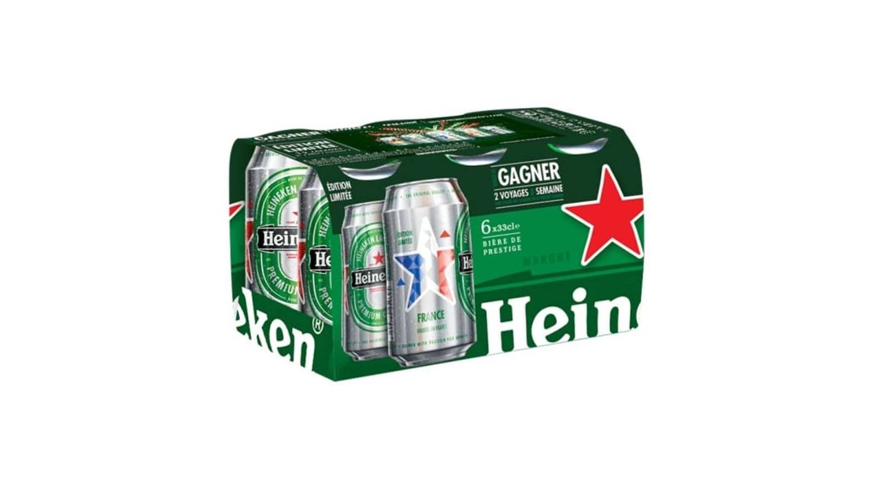 Heineken - Bière blonde (6 x 330ml)