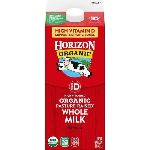 Horizon Organic Whole Milk Half Gallon - 64.0 oz
