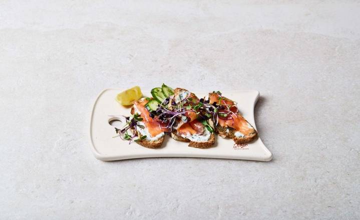 Tartine saumon gravlax