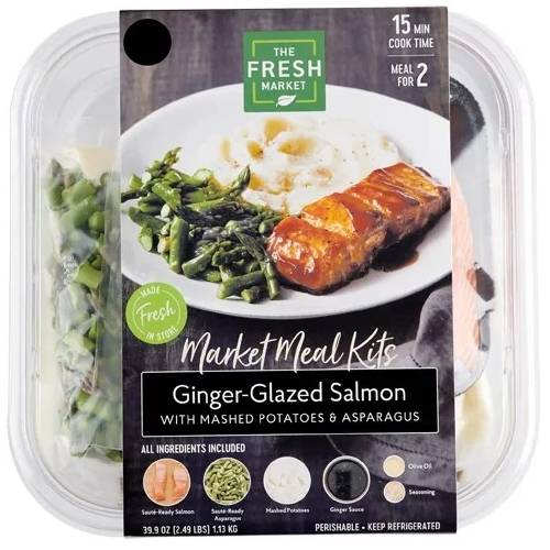 the Fresh Market Ginger Glazed Salmon Market Meal Kit