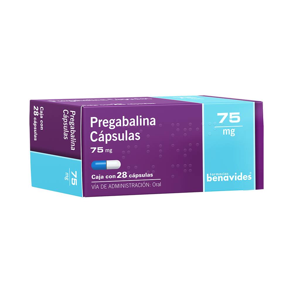 Almus · Pregabalina cápsulas 75 mg (21 mg)