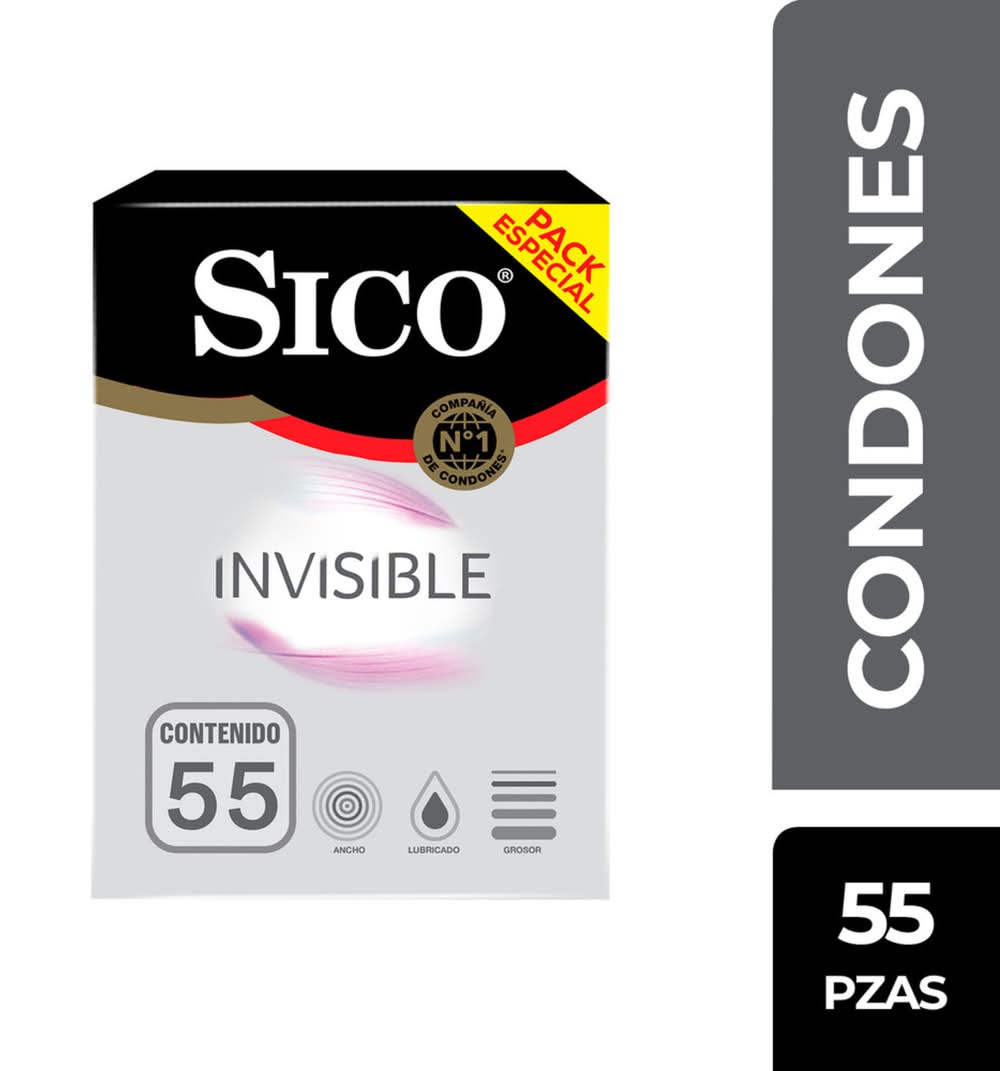 Sico · Invisible condones (55 un)