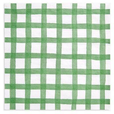 Waitrose & Partners Check Napkin (33cm/green)