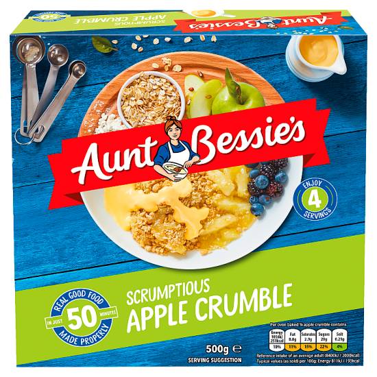 Aunt Bessie's Scrumptious Apple Crumble (500g)