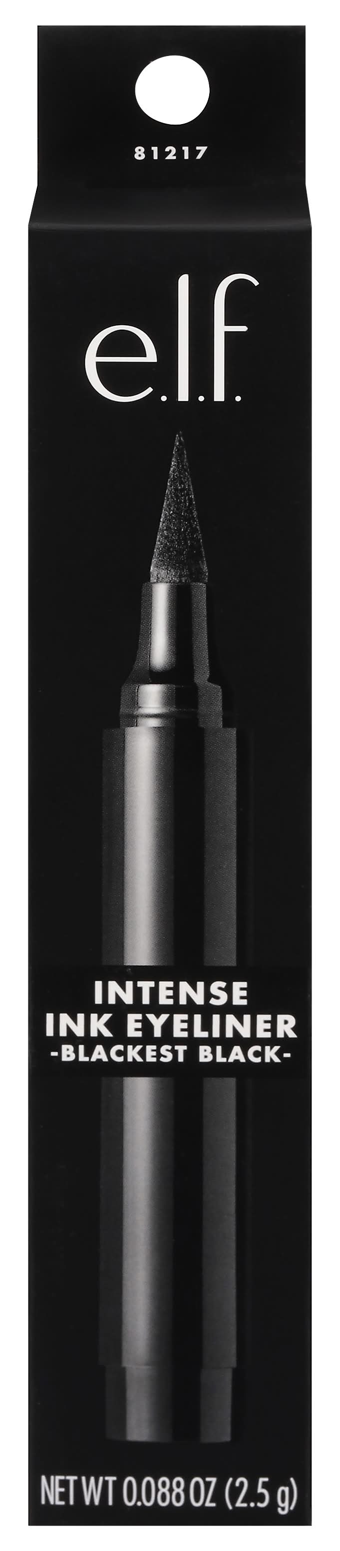 e.l.f. Intense Ink Blackest Black 81217 Eyeliner (2.5 g)