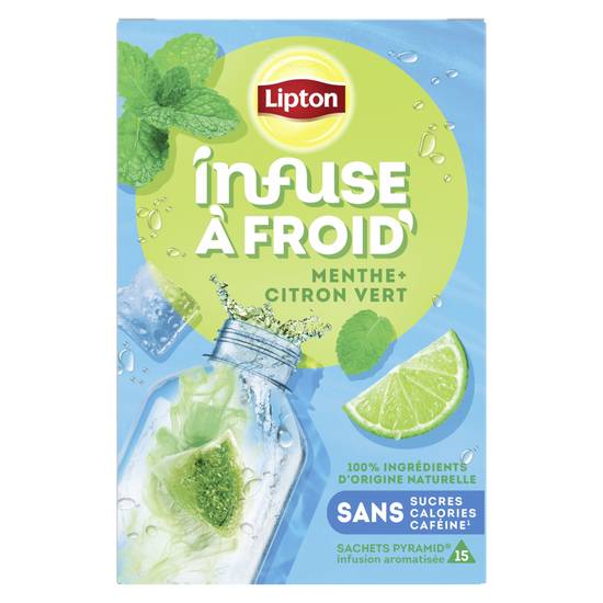 Lipton - Infusion infuse à froid menthe (15pièces)
