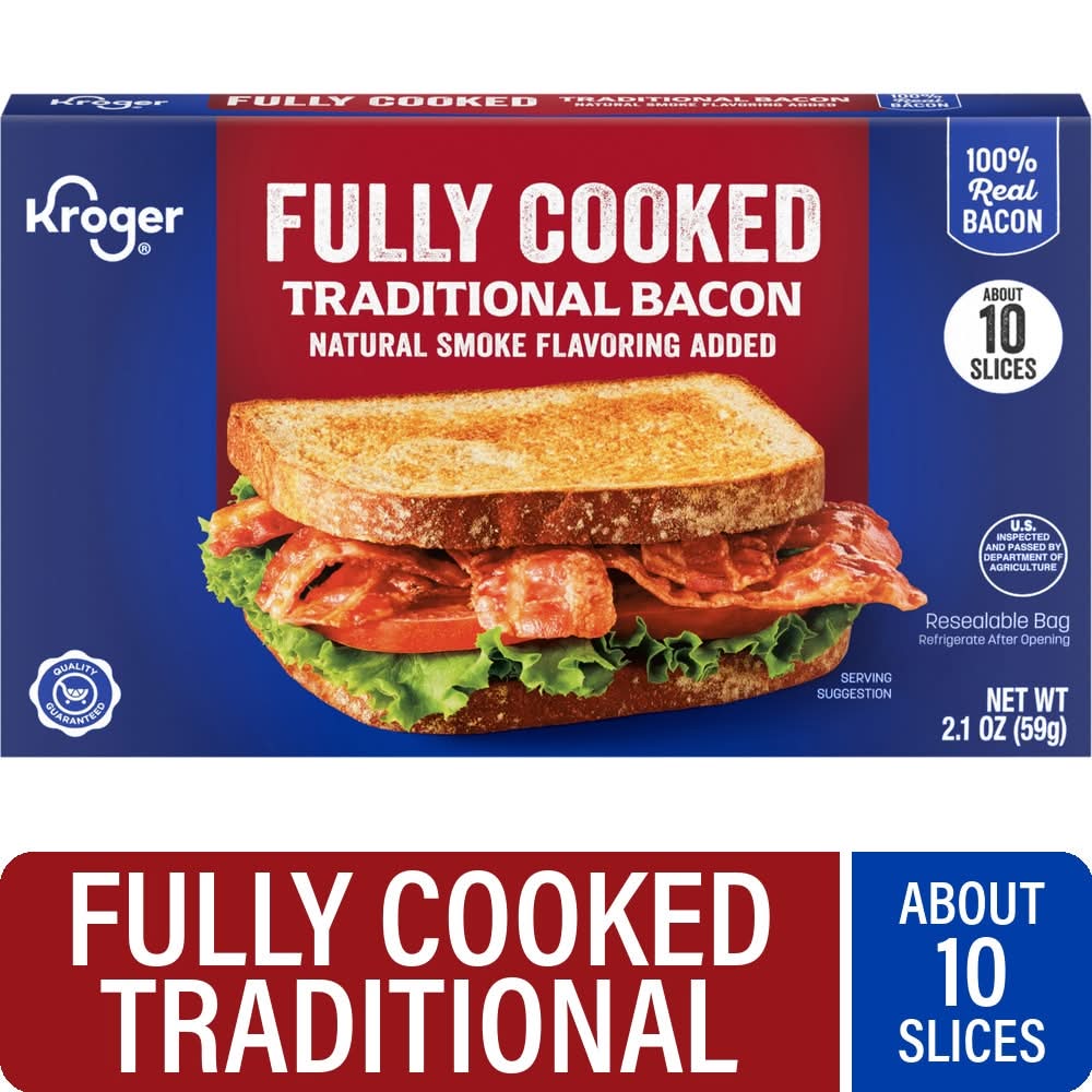 Kroger® Fully Cooked Natural Smoke Traditional Bacon
