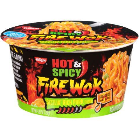 Nissin Fire Wok Sizzling Pork 4.37oz