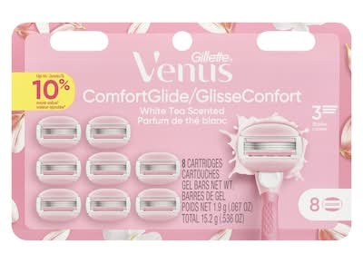 Gillette Venus Comfort Glide Shaving Razor, White Tea