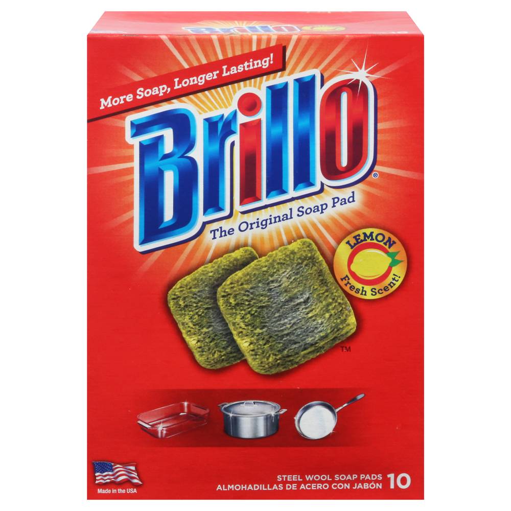 Brillo the Original Lemon Scent Soap Pads (10 ct)