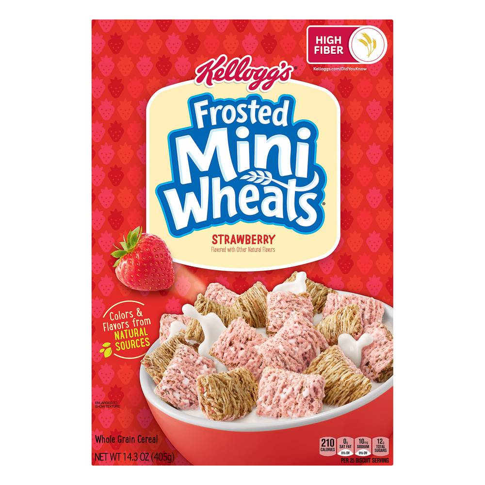 Kellogg's Frosted Mini Wheats Whole Grain Strawberry Cereal