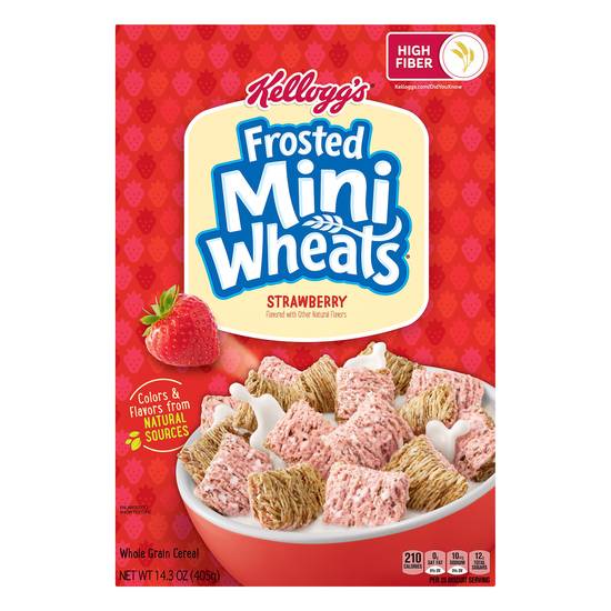 Kellogg's Frosted Mini Wheats Whole Grain Strawberry Cereal