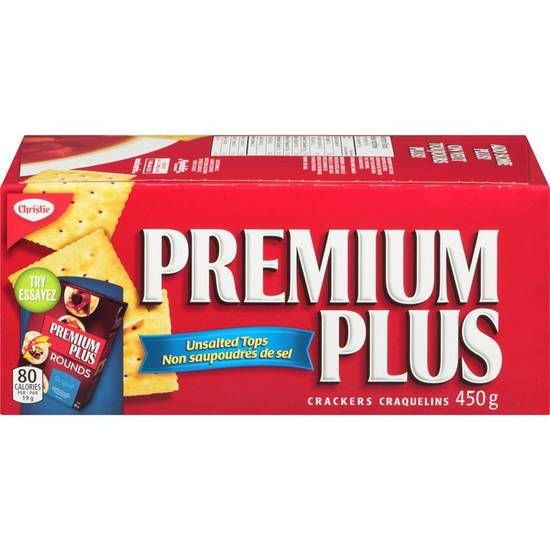 Premium craquelins non saupoudrés de sel (450 g) - unsalted tops crackers (450 g)