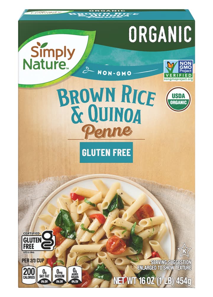 Simply Nature Gluten Free Organic Penne, Brown Rice & Quinoa (16 oz)