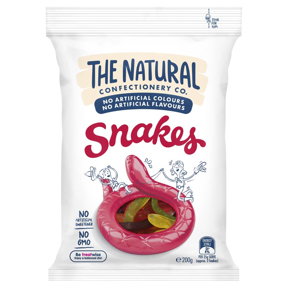 The Natural Confectionery Co. Snakes (200g)