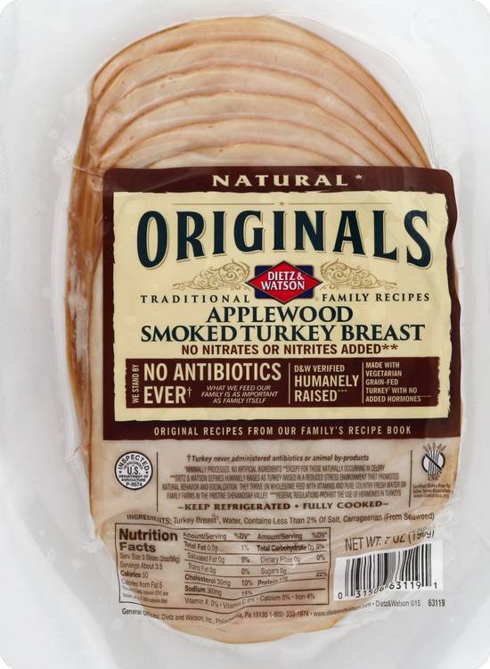 Dietz & Watson Applewood Smoked Turkey Breast