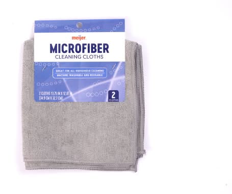 Meijer Microfiber Cleaning Cloths, 13.75 In X 12.87 In (2 ct)