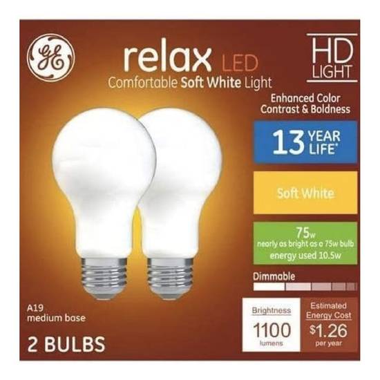 Globe Electric A19 Dimmable Led Warm Light Bulbs, 1100 Lumens, 2 CT