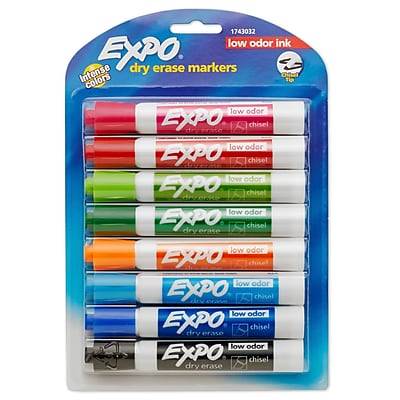 Expo Low Odor Chisel Tip Dry Erase Markers (assorted)