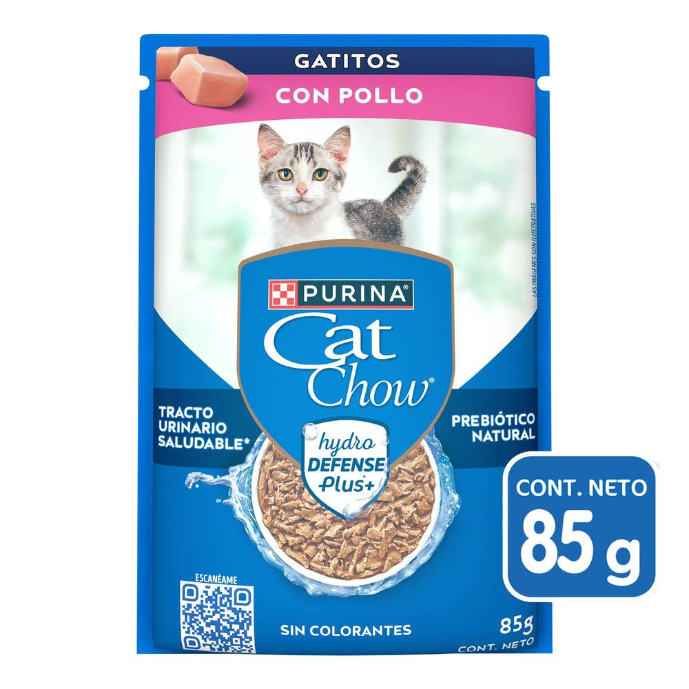 Cat Chow · Alimento defense hydro pollo (85 g)