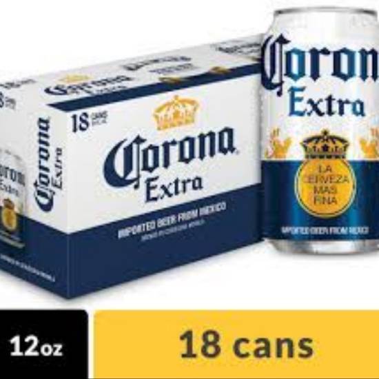 Corona 18 Pack Cans (Sale Save $2)
