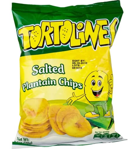 Tortolines Salted Plaintain Chips 70g