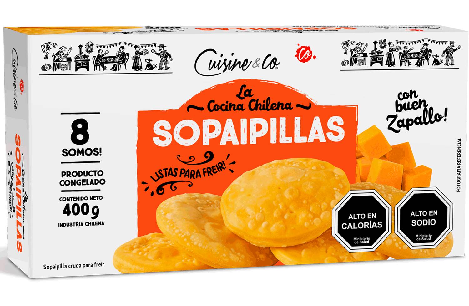 Cuisine & Co · Sopaipillas congeladas (400 g)