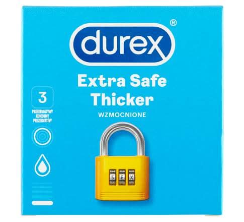 Durex Extra Safe Thicker Prezerwatywy (3 szt.)