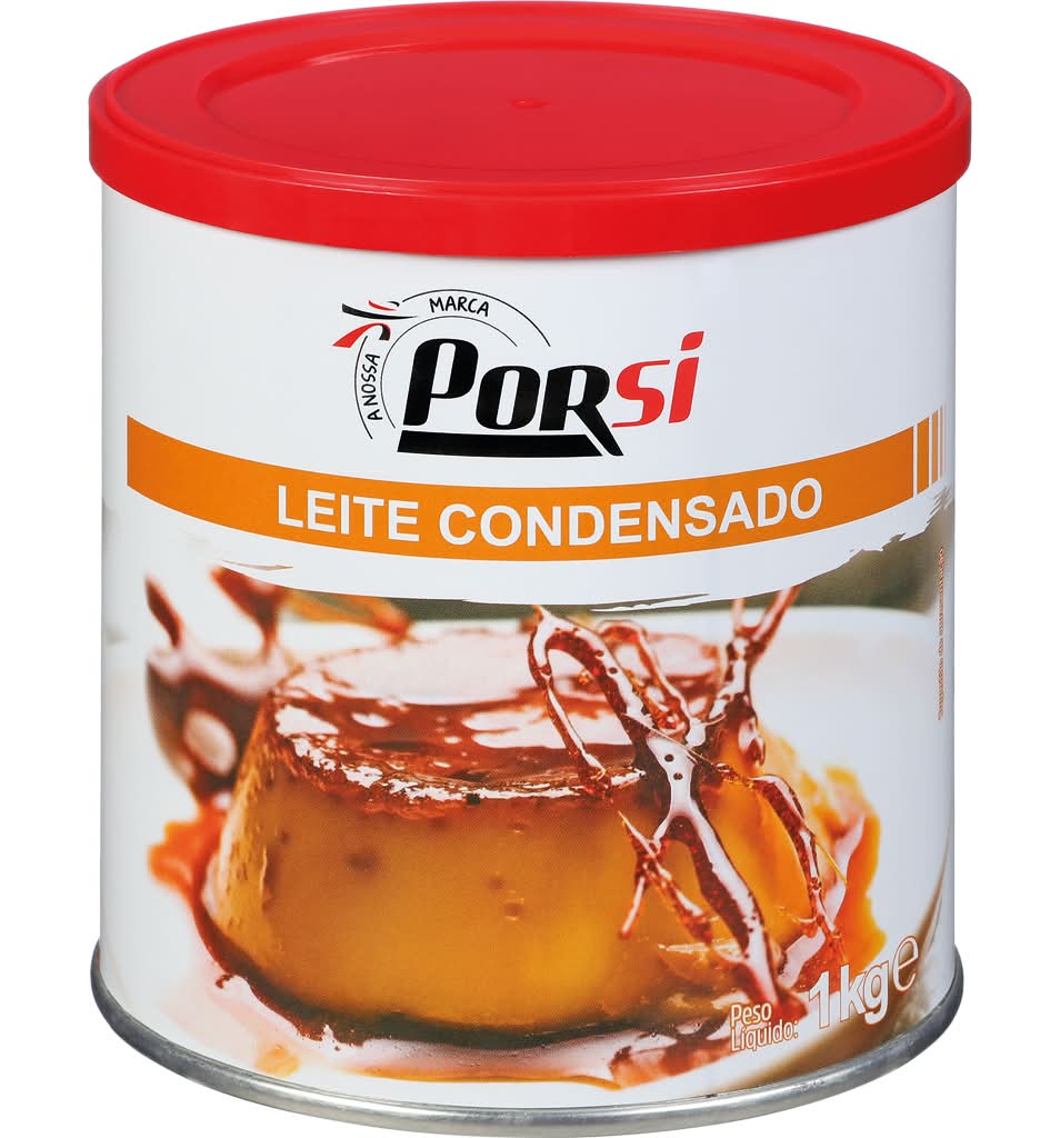 Porsi - Leite condensado, lata de 1 kg