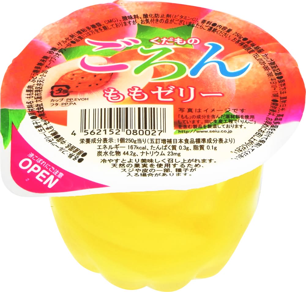 セイウ くだものごろん - ももゼリー (250g)