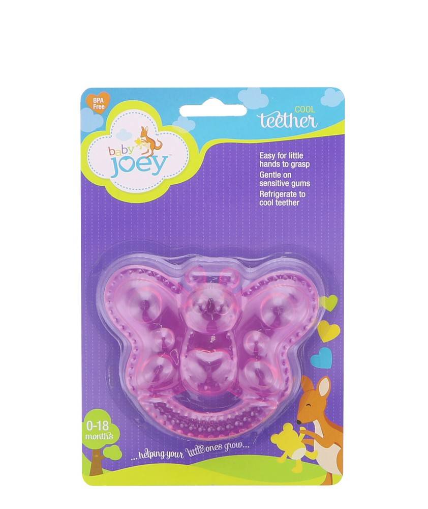 Baby Joey 0-18 Month Butterfly Shaped Cool Teether (1 ct)