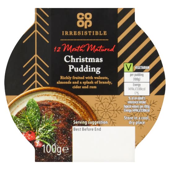 Co-op Irresistible 12 Month Matured Christmas Pudding (100g)