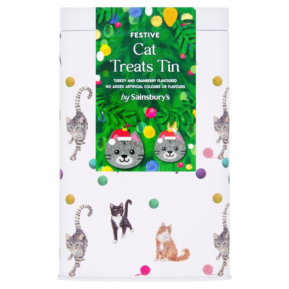 Sainsbury's Festive Cat Treats Tin (200g)