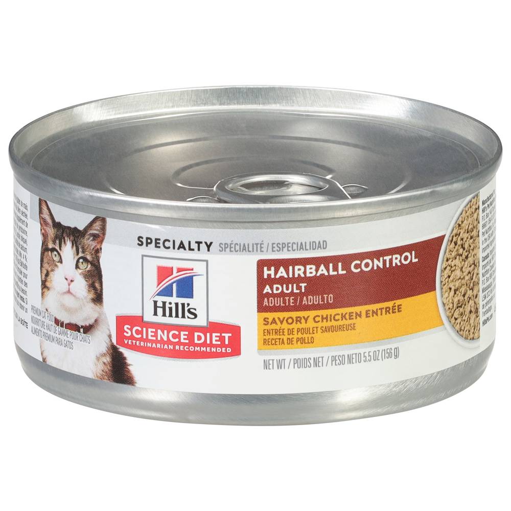 Hill's Savory Chicken Hairball Control Adult Food (5.5 oz)