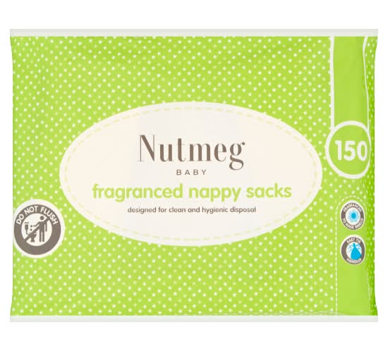 Nutmeg Nappy Sacks (150 pack)