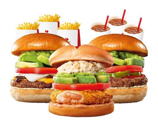 お得！デリバリーアボカドバーガー３人前セット Delivery Limited Campaign Burger Set for Three
