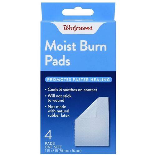 Walgreens Moist Burn Pads - 4.0 ea