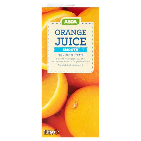 Asda Orange Juice Smooth 1 Litre