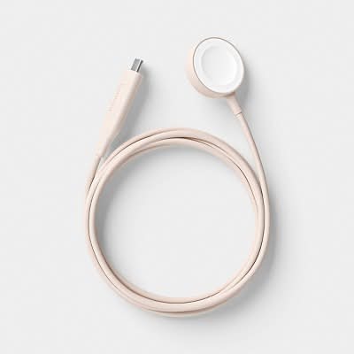 Heyday Apple Watch Charger, 6 ft, Stone White