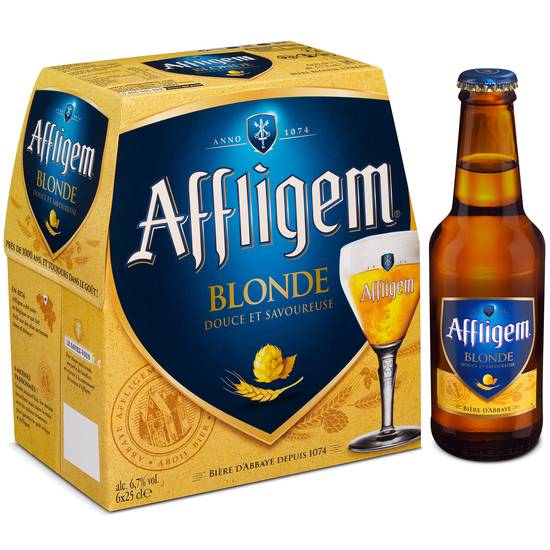 Affligem Cuvée Blonde - Bière belge d'abbaye  (6 pièces, 250 ml)