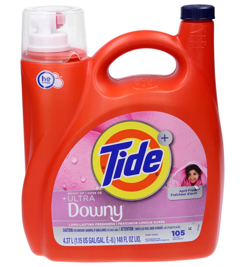 Tide Boost Of Ultra Downy Liquid Laundry Detergent, April Fresh (148 fl oz)