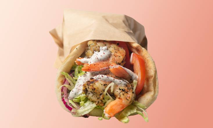 Shrimp Souvlaki Sandwich*