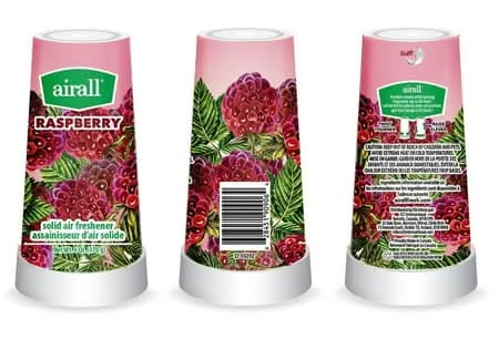 Airall Solid Air Freshener, Raspberry