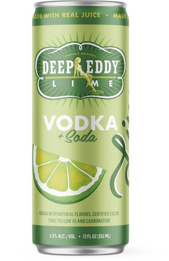 Deep Eddy Lime Vodka Soda (355ml can)