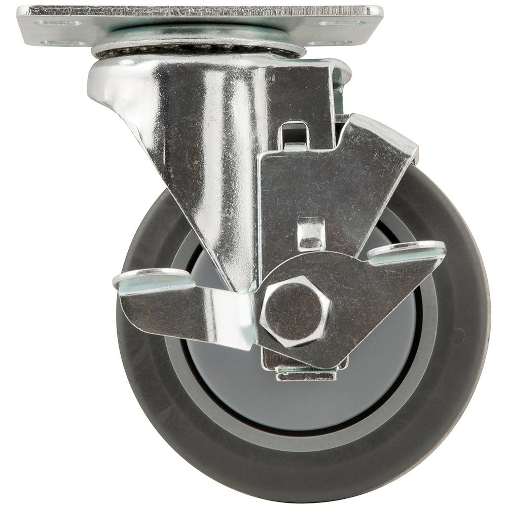 Shepherd Hardware 4-in Tpr/Thermoplastic Rubber Swivel Caster | 4034499LW