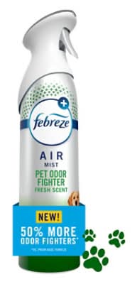 Febreze Air Mist Air Freshener Pet Odor Fighter, Fresh Scent - 8.1 Oz. - 8.1 Oz