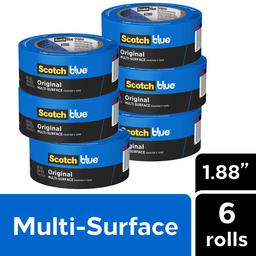 ScotchBlue Original Multi-Surface 2090 6 -Pack 1.88-in x 60 Yard(s) Painters Tape