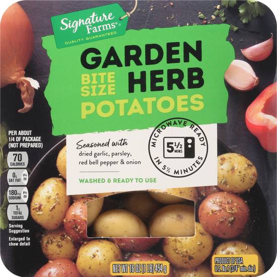 Signature Farms Bite Size Garden Herb Potatoes (16 oz)