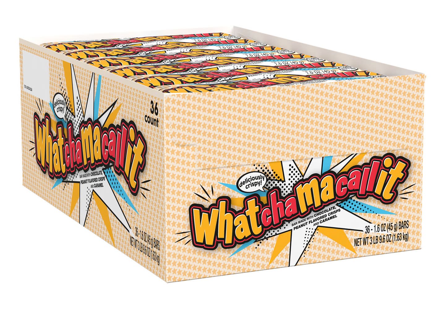 Whatchamacallit Delicious Crispy Candy Bars (1.6 oz, 36 ct)