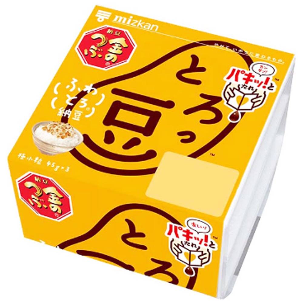 ミツカン　金のつぶ　パキッ!とたれ　とろっ豆/45g×3個入